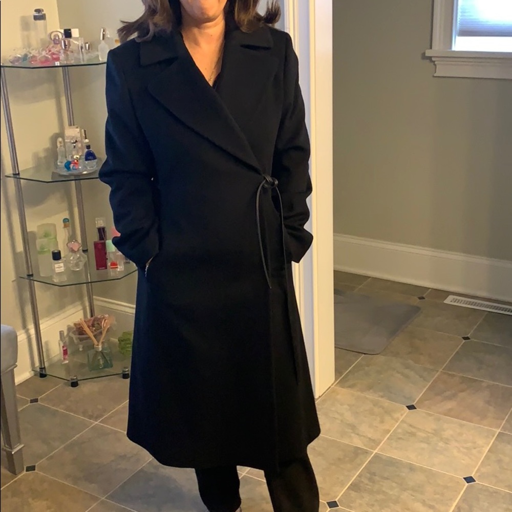 Black Anne Klein wool coat